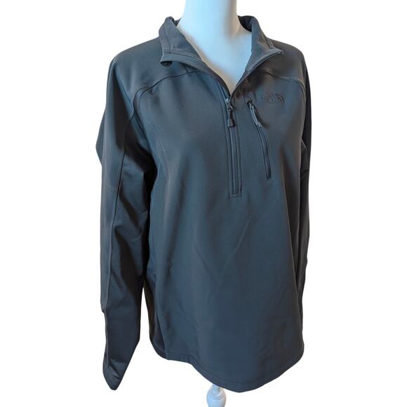The North Face Men's Flashdry Jacket 3/4 zip Dark Gray Pullover Size Medium - Picture 3 of 7
